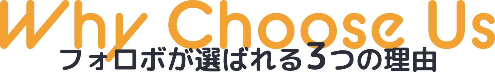 フォロボが選ばれる3つの理由